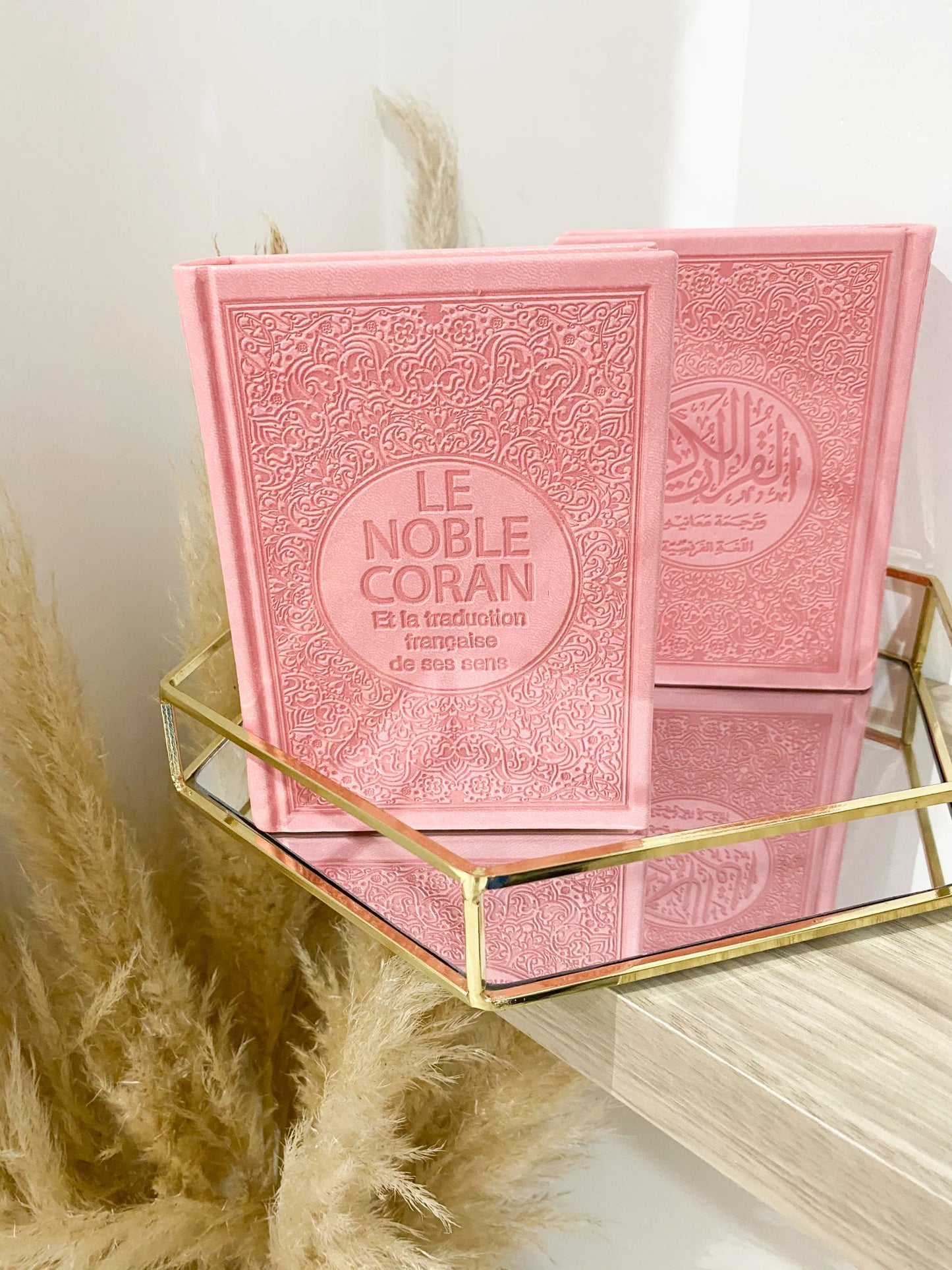 Coran rose arabe français